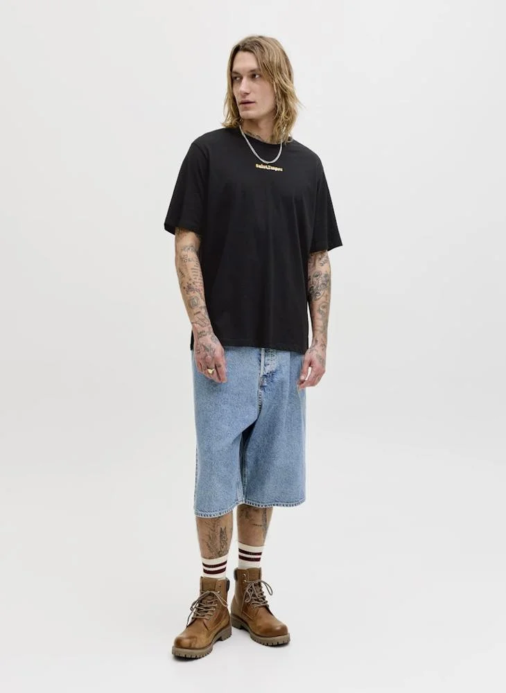 JACK & JONES  Photoprint Crew neck relaxed fit T-shirt for Men | Best Price UAE