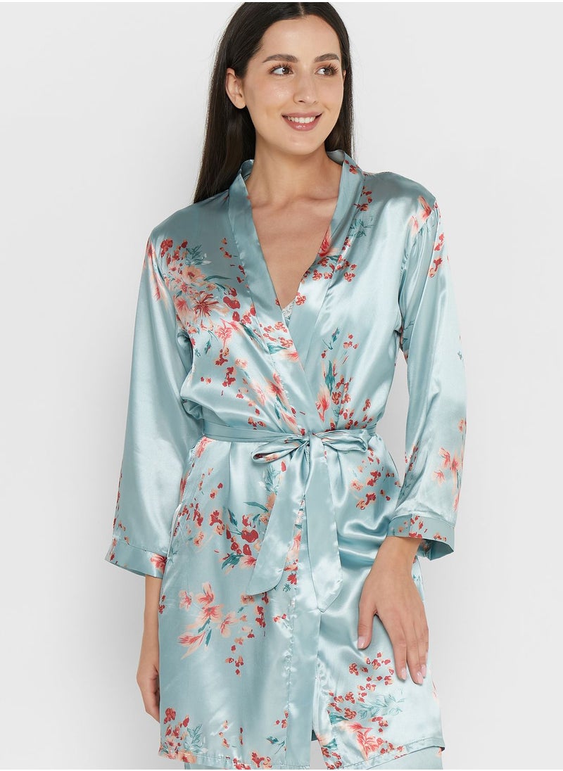 ELLA - 5 Piece Printed Pyjama Set - Image 1