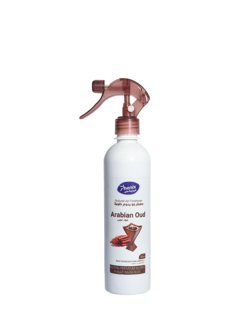 Phenix Arabian Oud Air Freshener, For Air & Fabric, 450ml