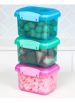 sistema Sistema Rectangular Lunch Coloured Boxes (3 Pack): 400ml, Portion Control Containers - BPA-Free & Portable , Made In New Zealand  - Image 5
