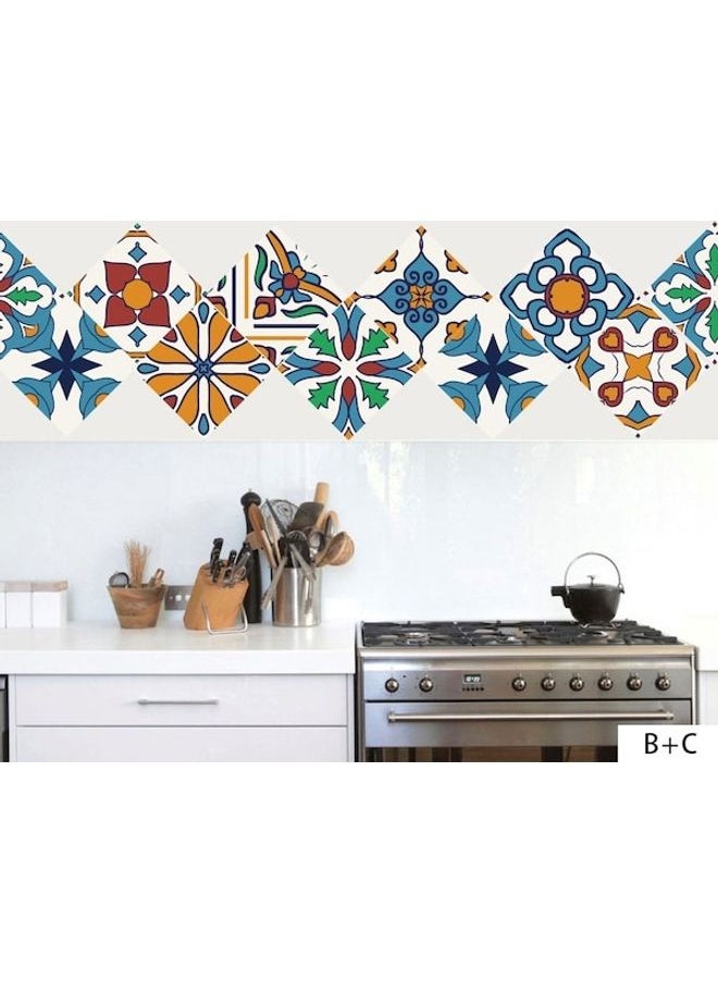ماركة غير محددة ملصق بتصميم بلاط مبتكر من قطعة واحدة متعدد الألوان  - Image 4