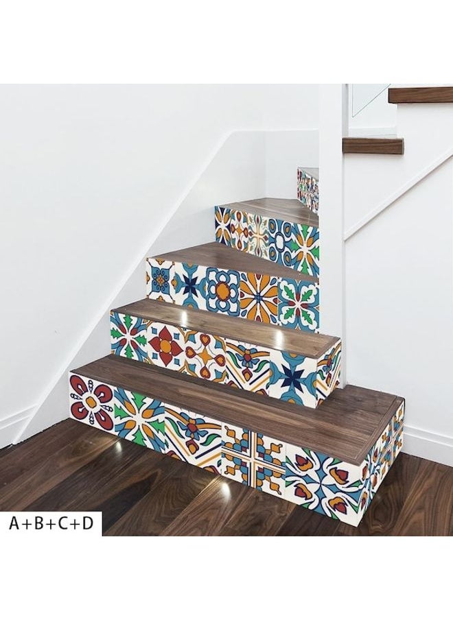 ماركة غير محددة ملصق بتصميم بلاط مبتكر من قطعة واحدة متعدد الألوان  - Image 5