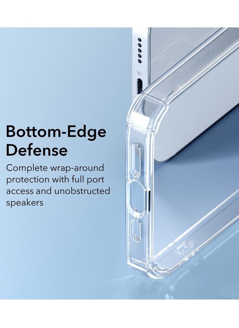 esrgear - ESR Krystec Clear Case with HaloLock Compatible with iPhone 14 Case, Compatible with MagSafe, Ultra-Yellowing Resistant, Shockproof Military-Grade Protection, Polycarbonate Buttons, Clear - Image 1