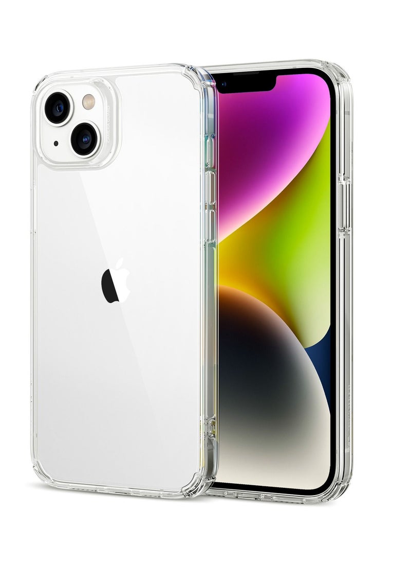 esrgear - ESR Krystec Clear Case with HaloLock Compatible with iPhone 14 Case, Compatible with MagSafe, Ultra-Yellowing Resistant, Shockproof Military-Grade Protection, Polycarbonate Buttons, Clear - Image 1