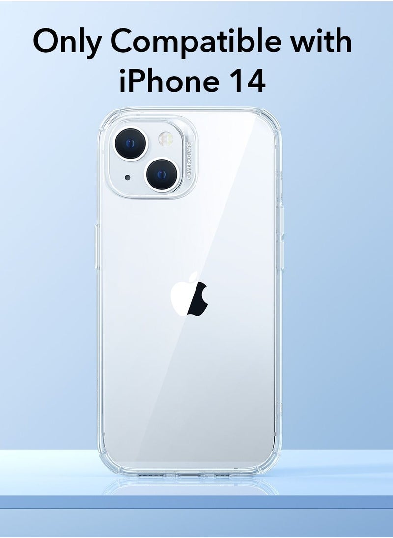 esrgear - ESR Krystec Clear Case with HaloLock Compatible with iPhone 14 Case, Compatible with MagSafe, Ultra-Yellowing Resistant, Shockproof Military-Grade Protection, Polycarbonate Buttons, Clear - Image 1