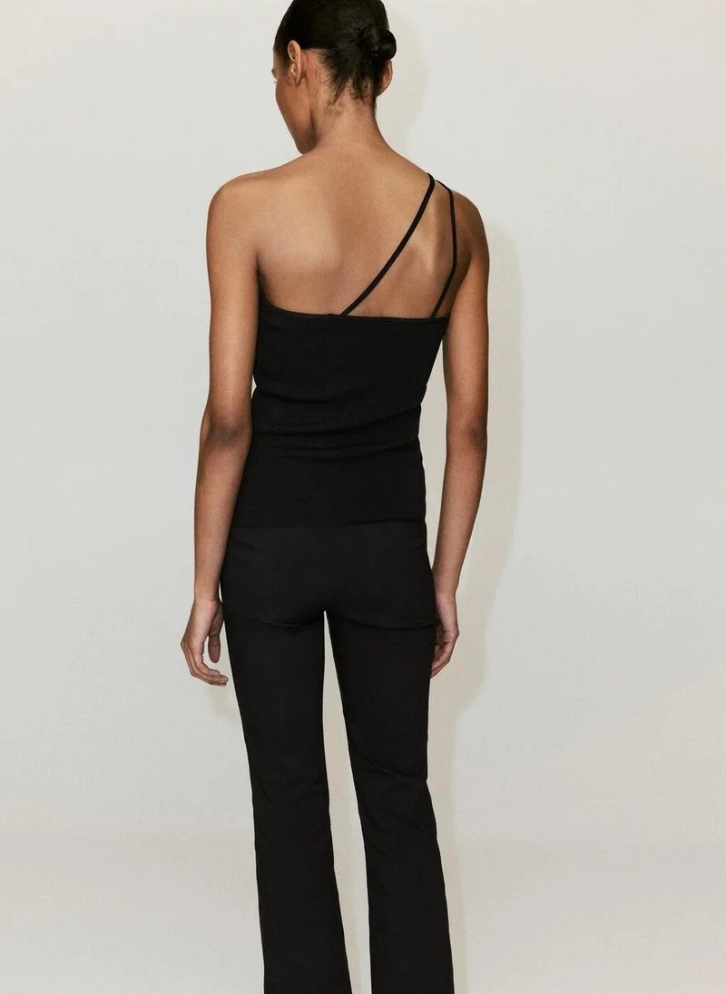 مانجو Knit Asymmetric Top