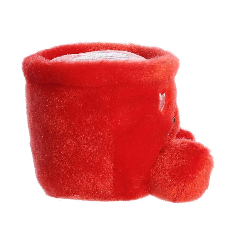 Aurora Adorable Palm Pals Lotti Love Latte Stuffed Animal - Fun Seasonal Plush For Kids and Adult Collectors - Perfect for Decorating Rooms and Valentine's Day - Red 5 Inches - Image 3