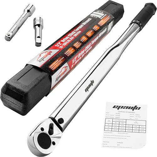 EPAuto 1/2-Inch Drive Click Torque Wrench,25-250 ft.-lb./33.9~338.9 Nm - Image 1