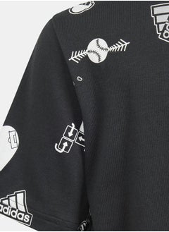 Adidas Brand Love All Over Print Crop T-Shirt  - Image 4
