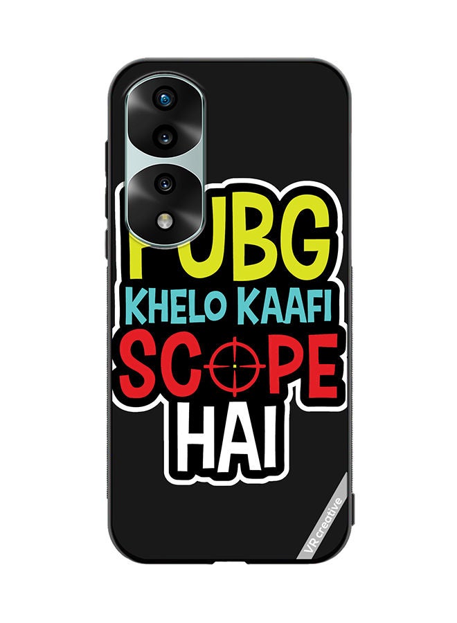 VR CREATIVE غطاء حماية لجهاز Honor 70 Pro تصميم متعدد الألوان للعبة Pubg كيلوا كافي سكوبي - Image 1
