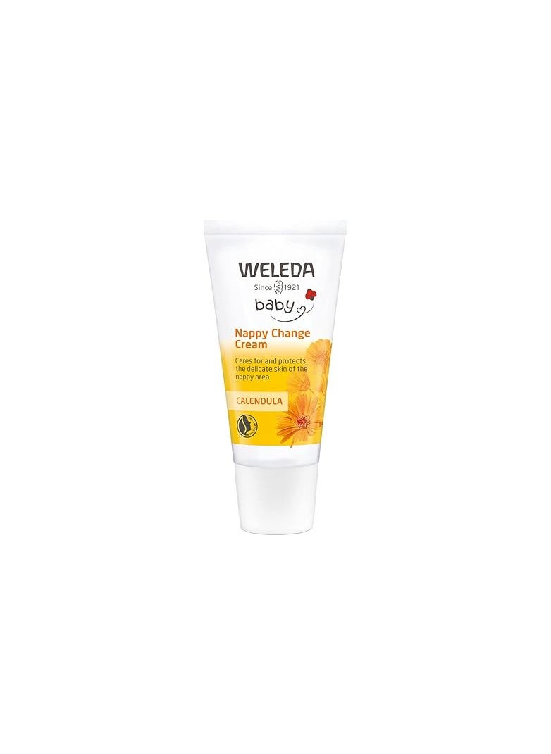 Weleda Weleda Nappy Cream with Calendula, Barrier Cream for Baby, Lanolin, Dermatologically Tested, Gentle Protection, 100% Certified Natural, 30 ml  - Image 1