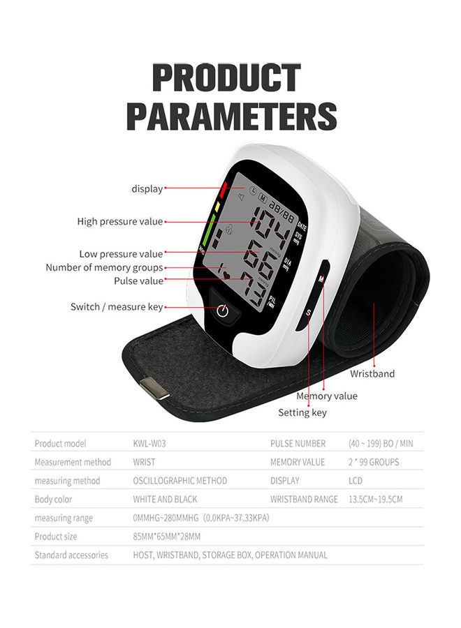 NIBEMINENT Portable Arm Electronic Blood Pressure Monitor - Image 5