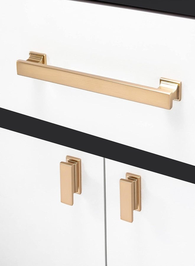 COTYKILEY 6 Pack 10 Inch(256mm) Champagne Copper Cabinet Handles Gold Kitchen Cabinet Pulls Cabinet Door Handles Kitchen Cabinet Hardware Cupboard Drawer Pulls Dresser Handles - Image 4
