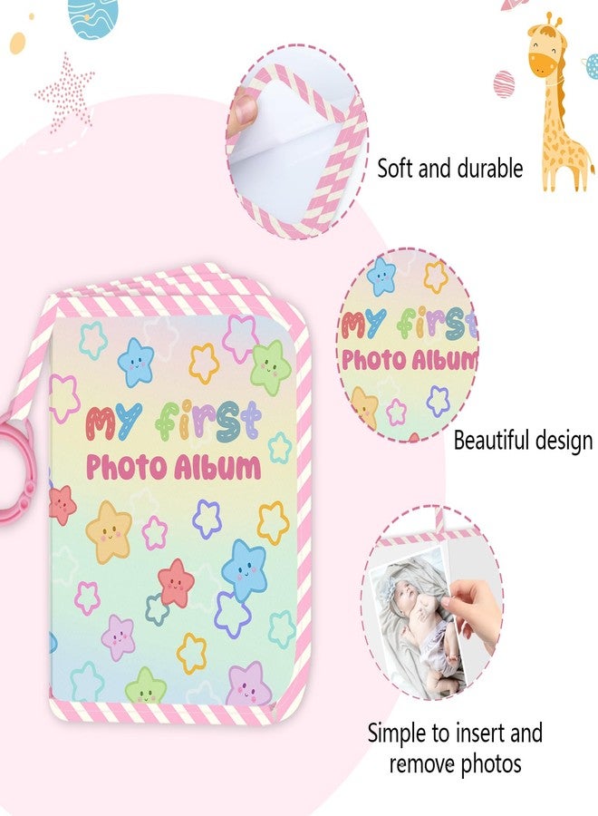 Vorruil My First Family Soft Photo Album, Stars Cloth Photo Book Memory Keepsake Shower, First Year Gift Pictures Holds for Newborn 5.5x7inches - Image 3