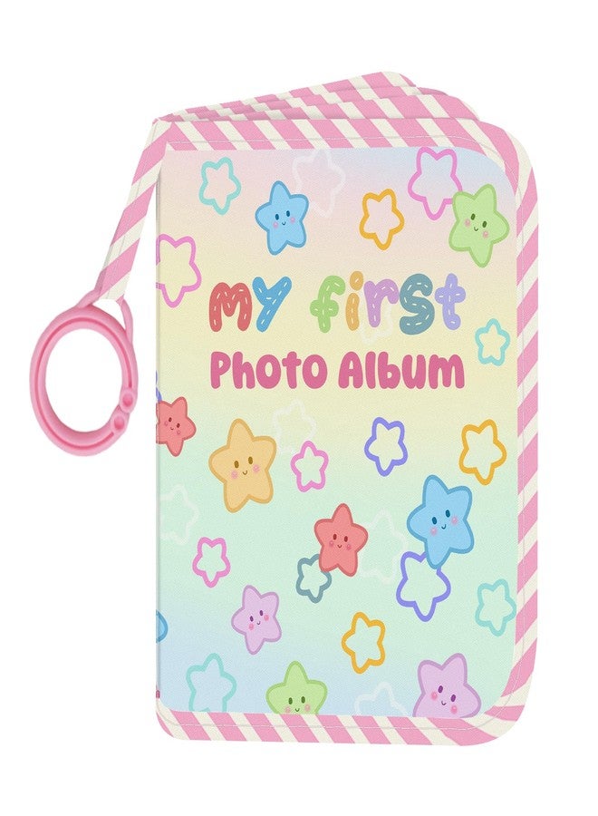 Vorruil My First Family Soft Photo Album, Stars Cloth Photo Book Memory Keepsake Shower, First Year Gift Pictures Holds for Newborn 5.5x7inches - Image 1