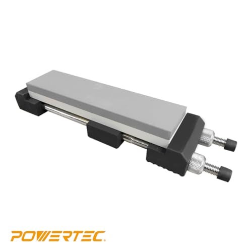 POWERTEC Sharpening Stone Holder – Adjustable Whetstone Stone Holder 5.5" to 9", Non-Slip Rubber Base for Secure Knives Sharpening for Kitchen w/knife Sharpener, Wet, Diamond Stone(71013) - Image 2