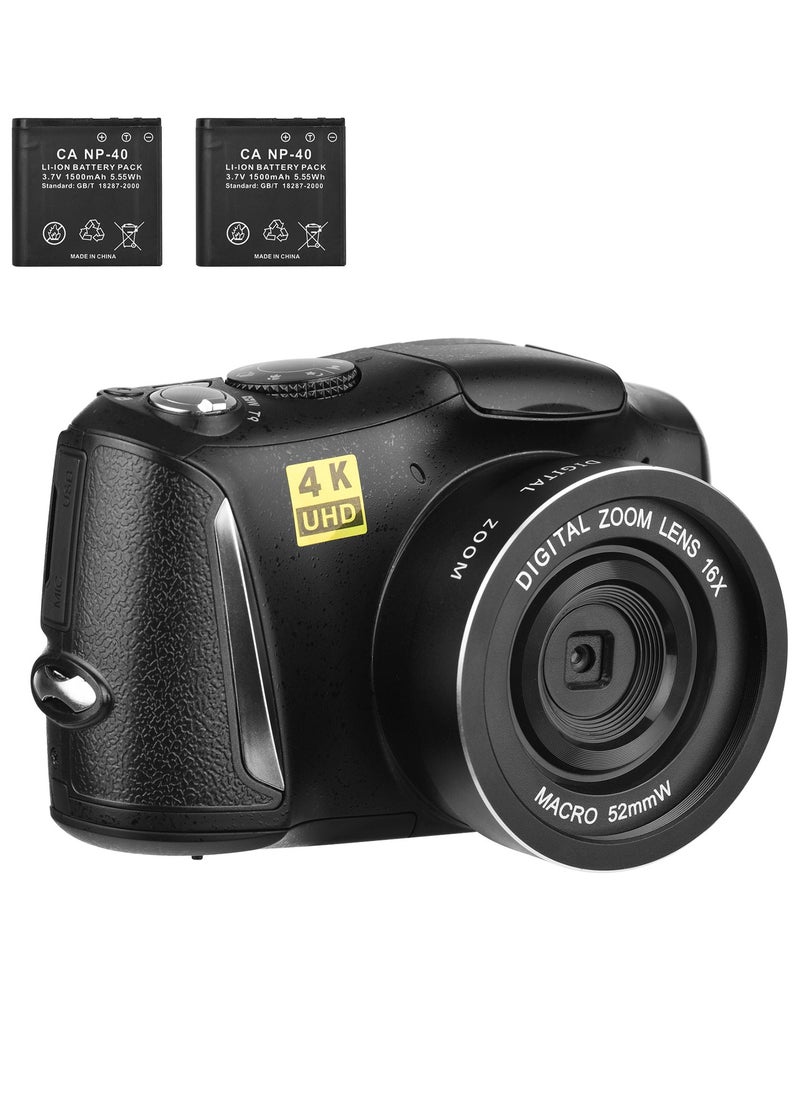 Generic 4K/60FPS 48MP High Resolution Digital Camera Multifunctional Portable 16X Digital Zoom Video Camcorder  - Image 1