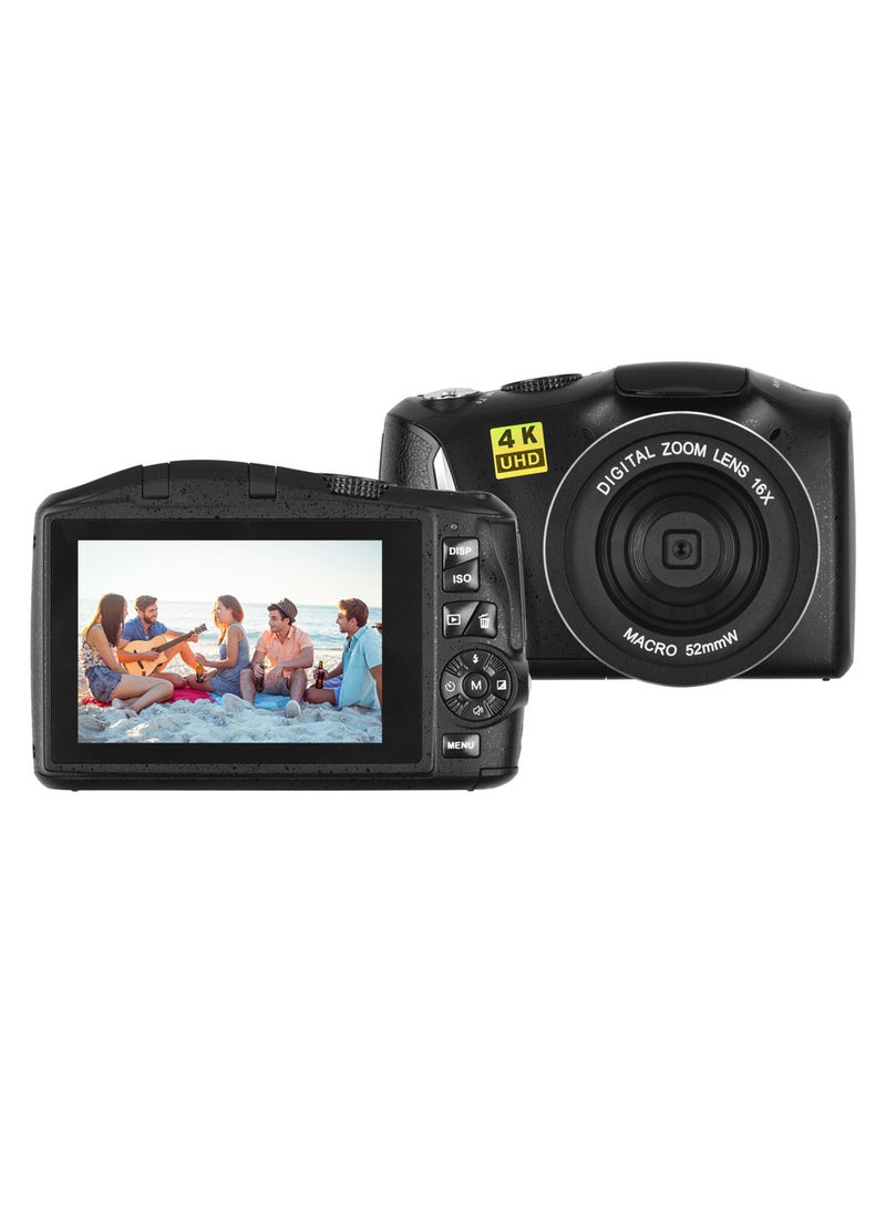 Generic - 4K/60FPS 48MP High Resolution Digital Camera Multifunctional Portable 16X Digital Zoom Video Camcorder - Image 1