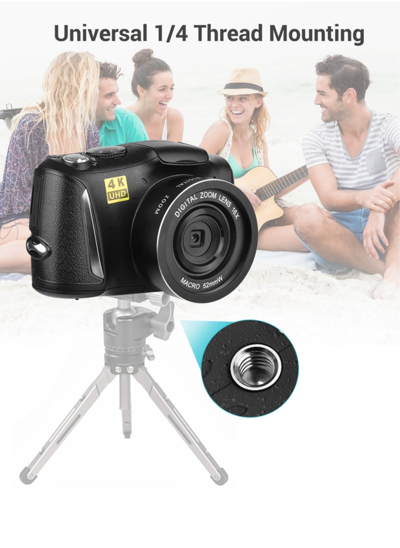 Generic - 4K/60FPS 48MP High Resolution Digital Camera Multifunctional Portable 16X Digital Zoom Video Camcorder - Image 1