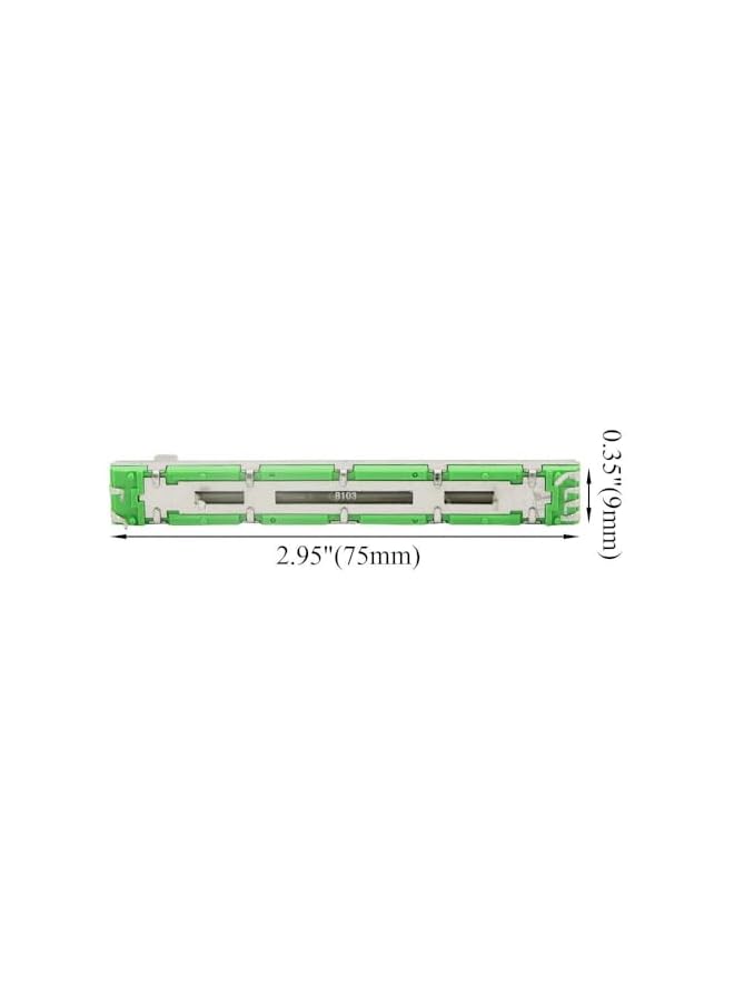PROMASS promass 5Pcs 75MM B103 10K Ohm Slide Potentiometer Double Linear 10K Electronic Potentiometer  - Image 4
