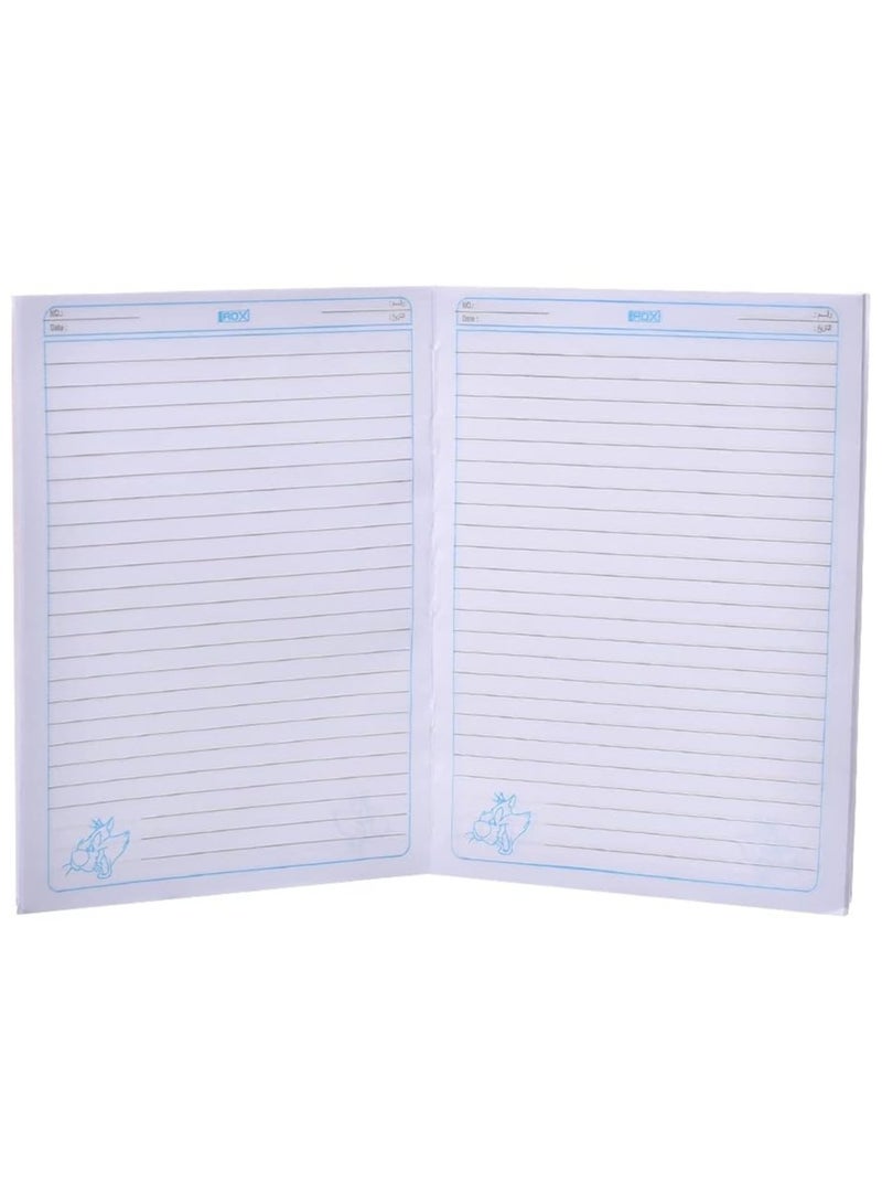 مجموعة من 2 دفتر دفاتر مسطر 60 ورقة 22*16 سم غلاف ناعم (دفاتر عربية) - متعدد الالوان - Image 3