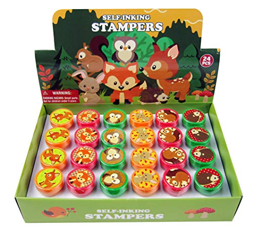 TINYMILLS Tiny Mills 24 Pcs Woodland Animals Stampers for Kids - Image 1