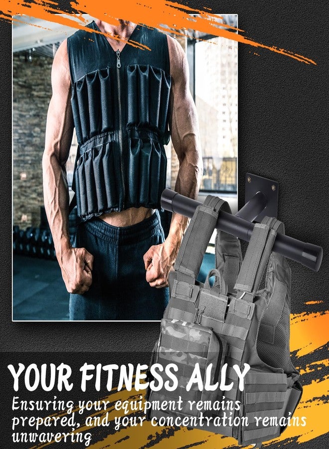 KishYa Weight Vest Hanger, Weighted Vest Hanger Wall Mount,Weight Vest Wall Hangers, Heavy Duty Hangers for Weight Vests and Backpacks and Many Kinds of Weight Equipment - Image 5