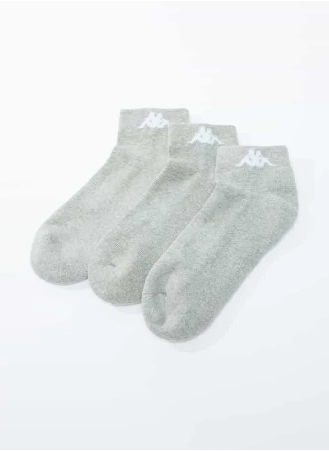 Kappa Kappa Textured Ankle Length Socks - Set of 3