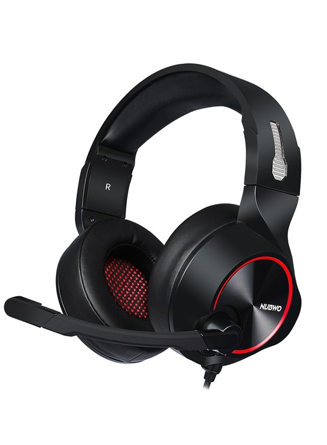 Wired Over-Ear Gaming Stereo Headphones With Mic, Gaming Headset,Over-Head Stereo Headband Noise Isolating Over Ear Headphone,Game Headset with Microphone Volume Control,Compatible with Laptop,PS4  - Image 2