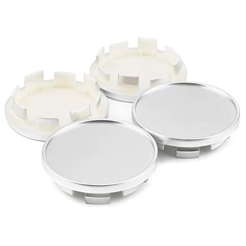 Rheedal 4Pcs 66mm(2.6inch) Wheel Center Caps for Volkswagen Wheel Rim Replacement 3B7601171 5G0601171 Jetta/Passat/Golf/GTI/Beetle/CC/Tiguan Hub Cap, (Silver, Out 66mm, Inner 55.5mm) - Image 2
