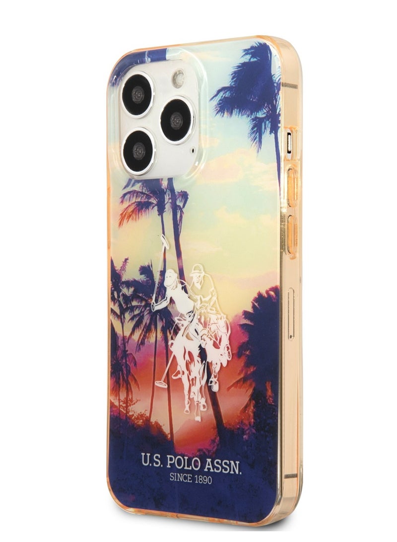 يو اس بولو غطاء يو إس بي سي/تبو مع تصميم كاليفورنيا ومصد مصبوغ حصان لآيفون 14 برو ماكس - Image 1