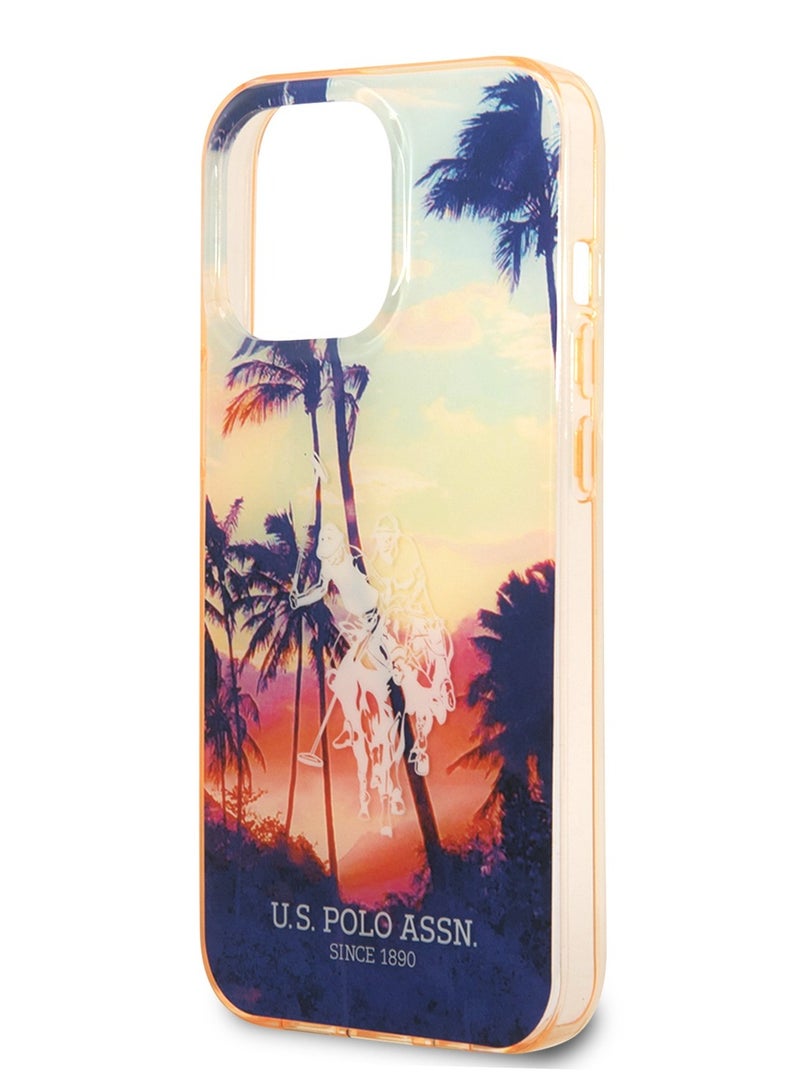يو اس بولو غطاء يو إس بي سي/تبو مع تصميم كاليفورنيا ومصد مصبوغ حصان لآيفون 14 برو ماكس - Image 3