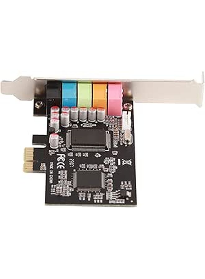 6 Channel PCI Express Sound Card with Driver CD for Windows Vista 32 64 Bit PC - Image 1