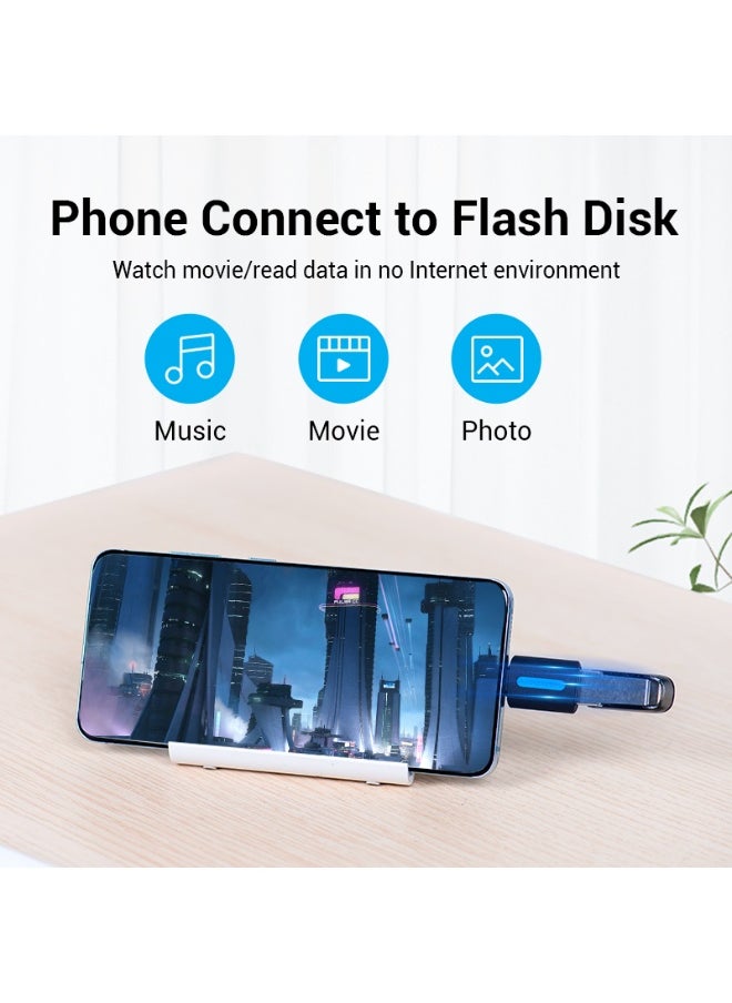فينشن محول OTG من USB-C ذكر إلى USB 2.0 أنثى من VENTION، نوع PVC أسود، رقم الموديل CDTB0-02  - Image 3