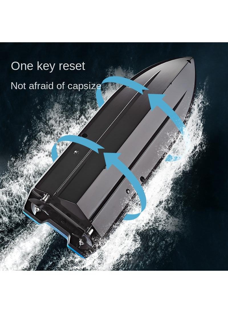 Y&D - 2.4G Remote Control High Speed Boat LED Light Toy Boat-Blue - Image 1