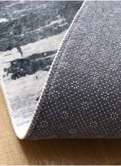 Bukela Area Rug Living Room Rugs Grey Modern Luxury Rug Soft Short Pile Carpet Modern Style Decorative Rugs for Living Room Bedroom(160 x 230 cm, Grey/gold)  - Image 4