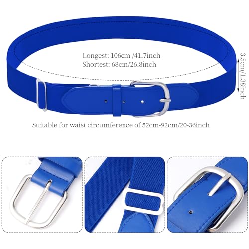 Dxhycc Youth Baseball Socks and Belt Combo Set Softball Baseball Socks and Elastic Waist Belt for Youth Boys Girls, Blue - Image 2