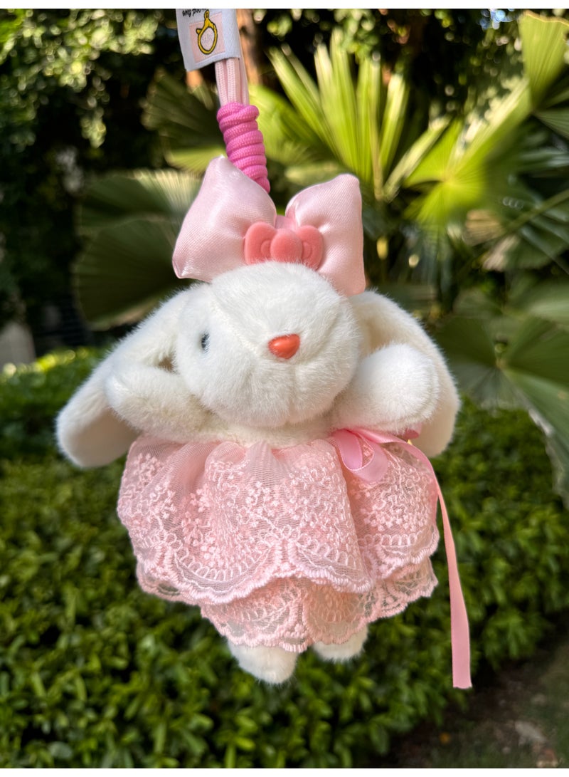 Handmade Long-Eared Rabbit Plu Doll with Skirt, Creative Gift for Keychain, Cute Cartoon Series Toy Birthday Gifts for Girls Kids - Image 4