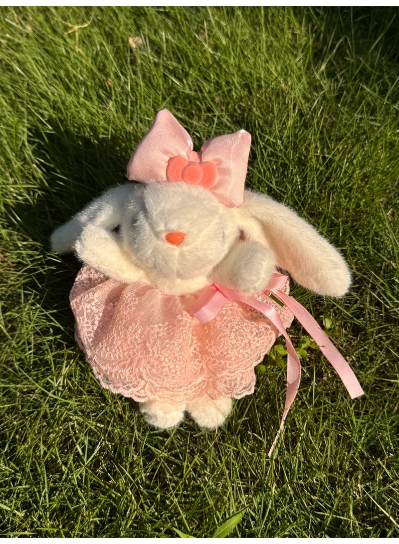 Handmade Long-Eared Rabbit Plu Doll with Skirt, Creative Gift for Keychain, Cute Cartoon Series Toy Birthday Gifts for Girls Kids - Image 5