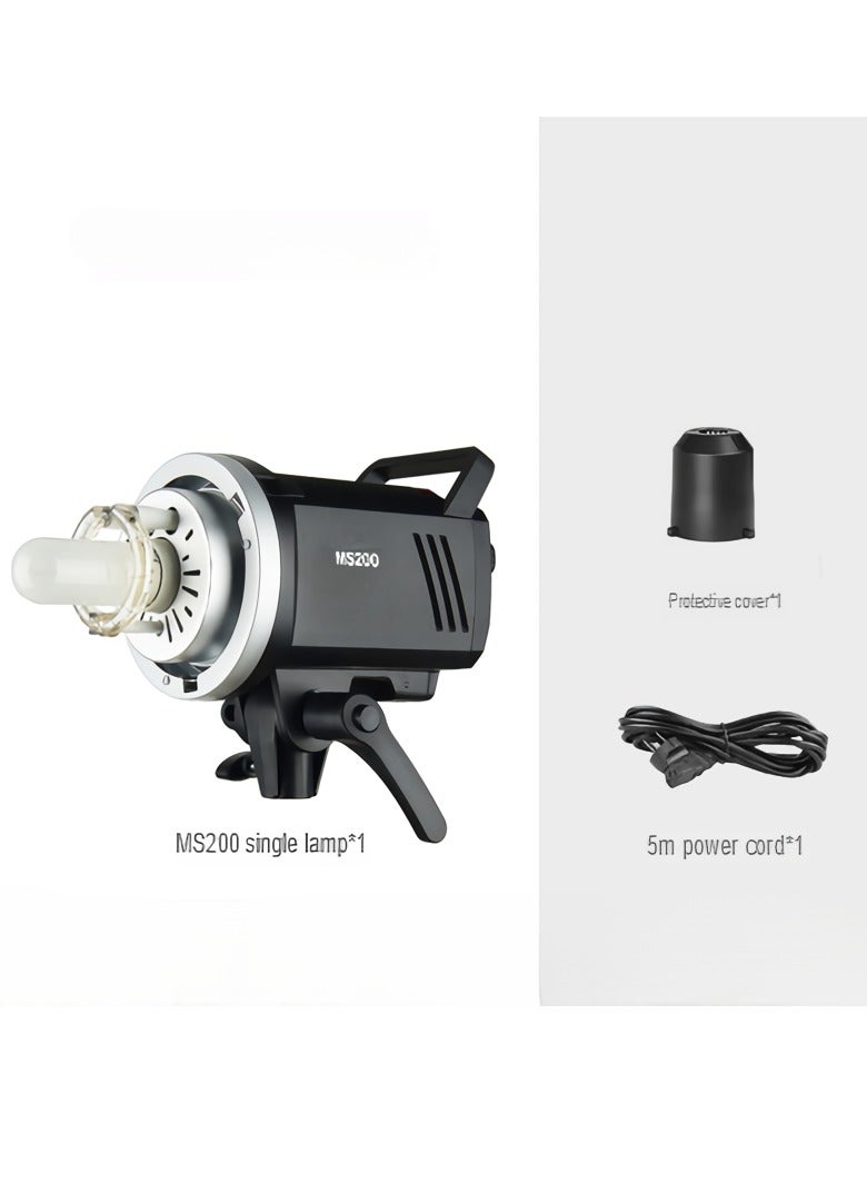 Godox MS200W LED Video Light, Lightweight And Compact Studio Light, Portable Durable Powerful Photography Light, Easy To Carry Fill Light For Studio Photography Portrait Photography, (1pc, MS200W) - Image 1