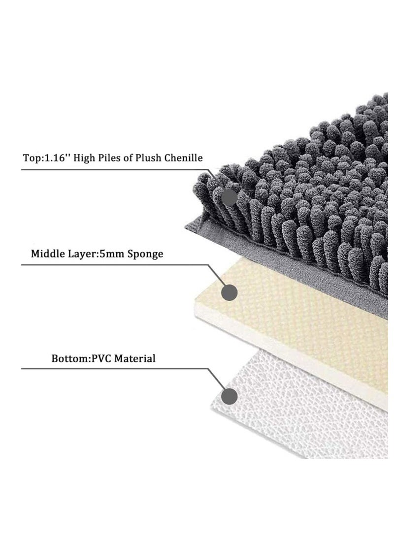 Dubkart Bathroom Rug, 80×50cm Non-Slip Bath Mat, Doormat - Image 4