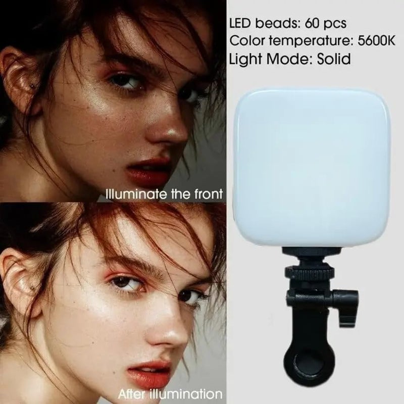 Hold Up LED Video Light for Phone, Camera, Laptop, Meeting, Photography, and Lighting, 360° Rotation, Rechargeable with Clip & Type C, Dimmable & Rechargeable - Image 3
