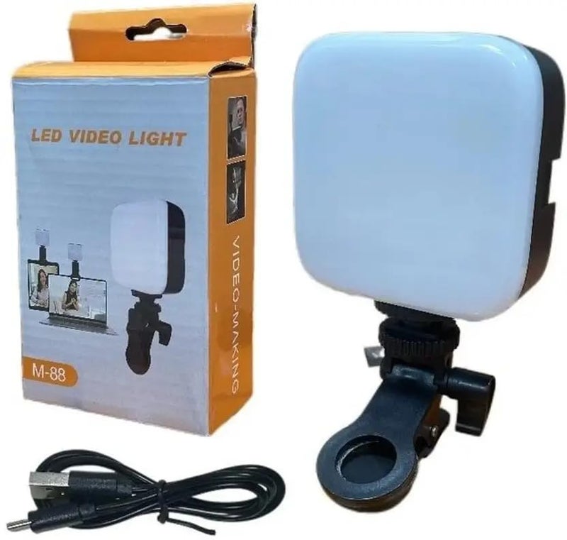Hold Up LED Video Light for Phone, Camera, Laptop, Meeting, Photography, and Lighting, 360° Rotation, Rechargeable with Clip & Type C, Dimmable & Rechargeable - Image 2