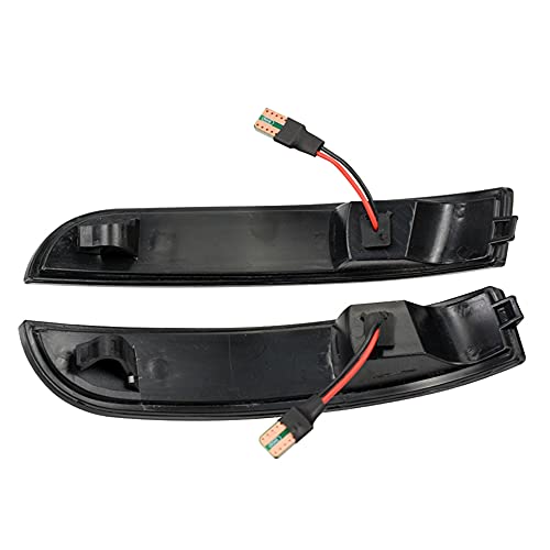 csslyzl Sequential Blinker Car Rear View Mirror Side Marker Lights LED Turn Signal Lamp Assembly Replacement For Ford Kuga Escape Ecosport 2013-2018,C-Max 2013-2017, Focus 2012-2018 Smoked Lens - Image 4