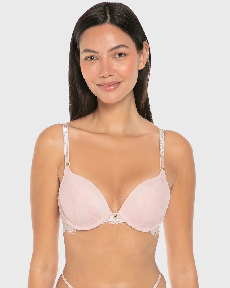 Isla & Evie Isla & Evie Luxe Fashion Double Push up Plunge Bra