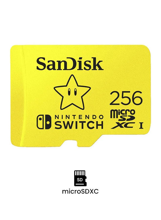 MicroSDXC UHS-I card for Nintendo Switch -, 100MB/s read; 90MB/s write 256 GB SDSQXAO-256G-GN3ZN/GNCZN - Image 2