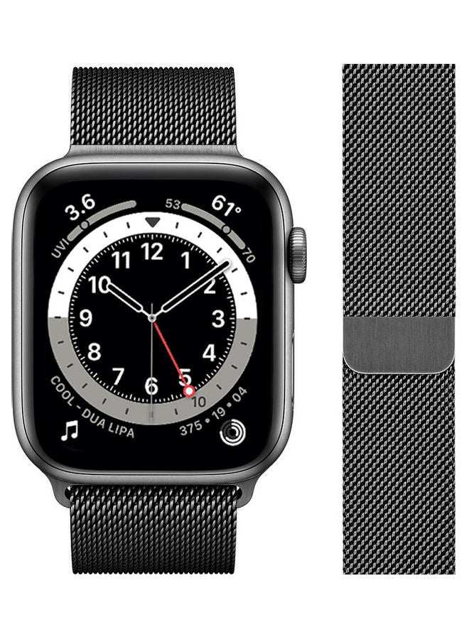 Perfii Milanese Replacement Band for Apple Watch Grey - Image 2
