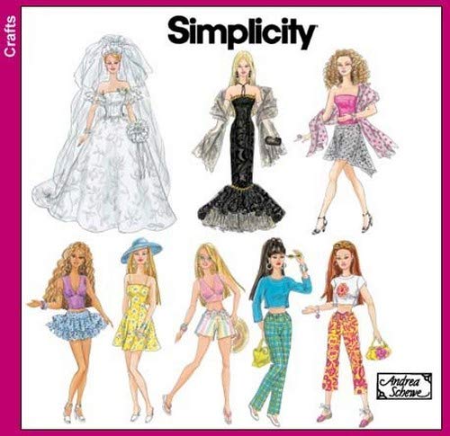 Simplicity 4719 Doll Fancy Clothing Sewing Pattern for Girls by Andrea Schewe, Size 11.5'' - Image 4