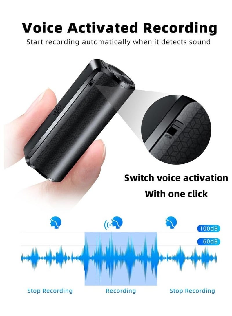 64G Magnetic Voice Recorder with AI-Intelligent Triple Noise Reduction,25 Days Continuous Recording Device,Voice Activated Audio Recorder,Digital Voice Recorder for Meetings/Interviews/Classroom… - Image 5