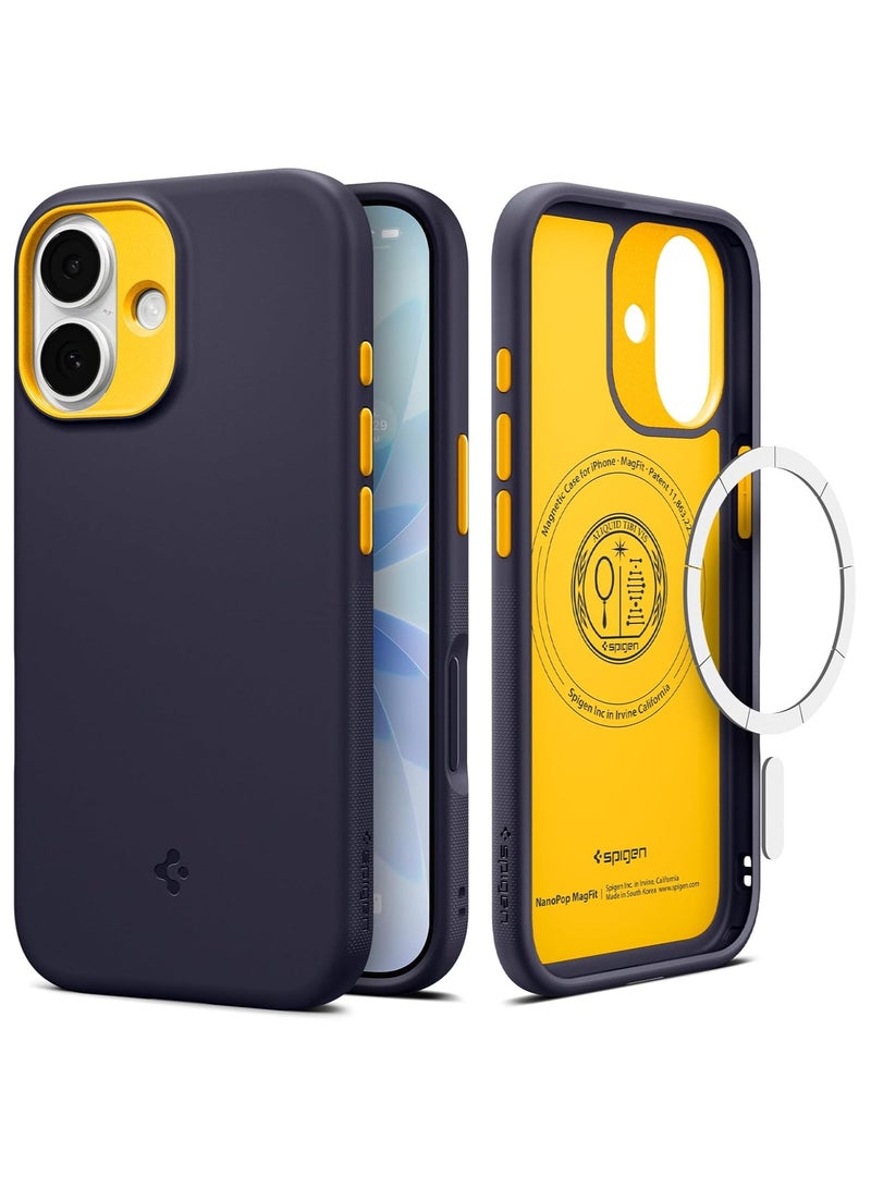 Spigen Nano Pop MagFit iPhone 17 MagSafe Case Cover Mil Grade - Blueberry Navy - Image 1